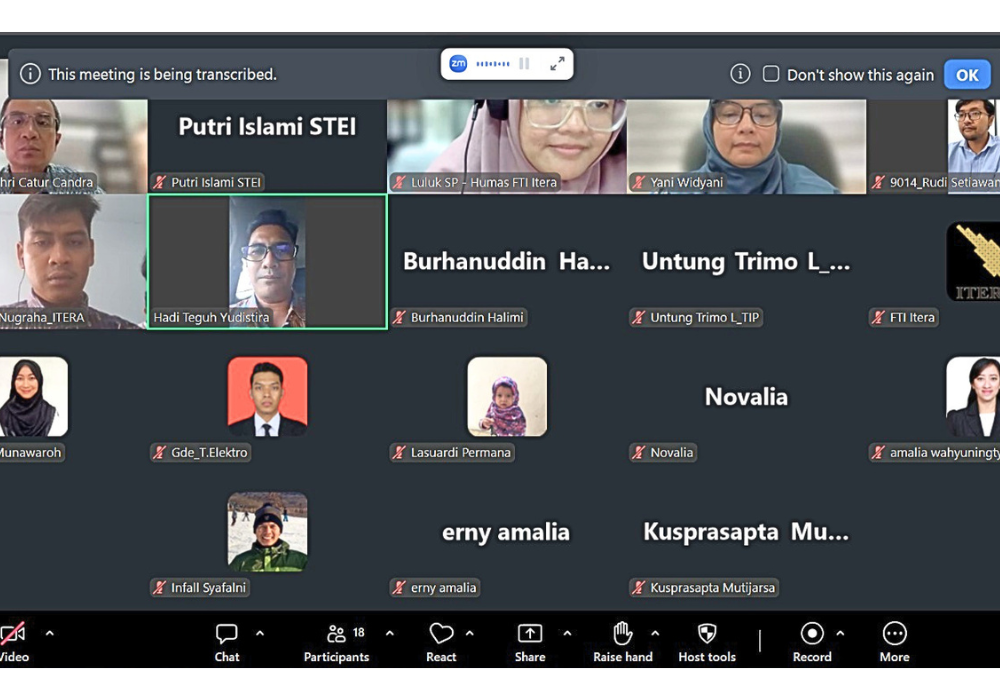 STEI ITB dan FTI Itera Perkuat Kolaborasi dengan Pembahasan Teknis Seleksi Program Jalur Kerja Sama Sarjana Magister (JKSM) Lintas Perguruan Tinggi